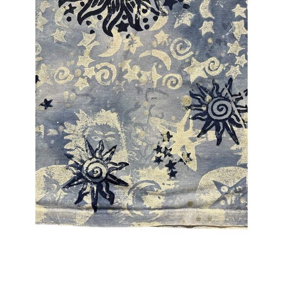 Vtg EZL Sun Moon Stars All Over Print Shirt USA Psychedelic Celestial 90s - Picture 2 of 11